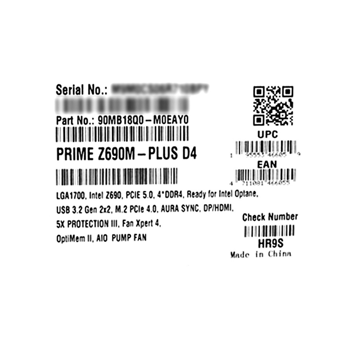 Placa Mãe Asus Prime Z690M Plus D4, Chipset Z690, Intel LGA 1700, mATX, DDR4, 90MB18Q0-M0EAY0