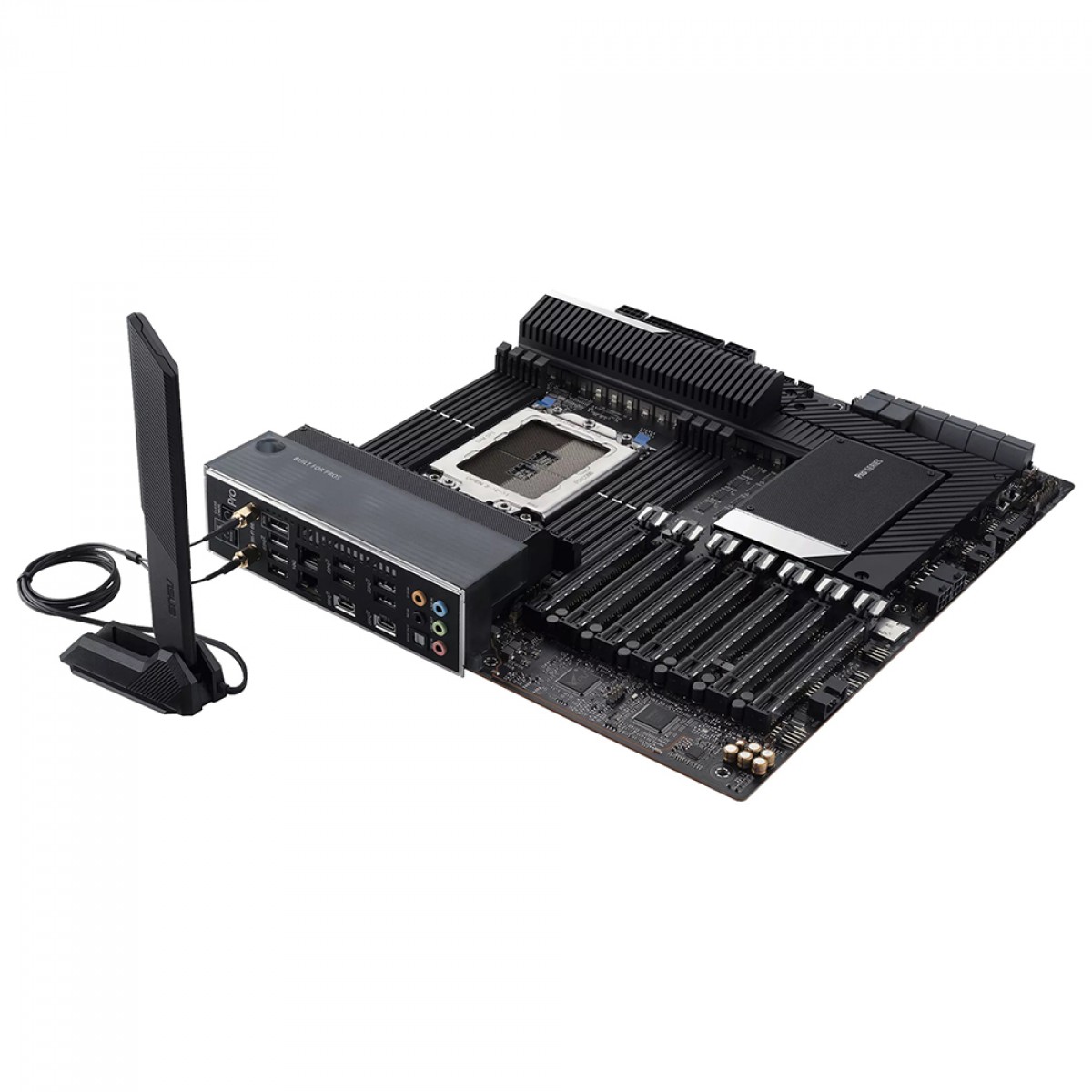 Placa Mãe Asus Pro WS WRX80E-SAGE SE WIFI II, Chipset AMD WRX80, Socket sWRX8, EATX, DDR4, 90MB1E60-M0EAY0