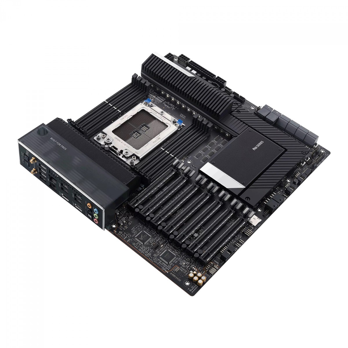 Placa Mãe Asus Pro WS WRX80E-SAGE SE WIFI II, Chipset AMD WRX80, Socket sWRX8, EATX, DDR4, 90MB1E60-M0EAY0