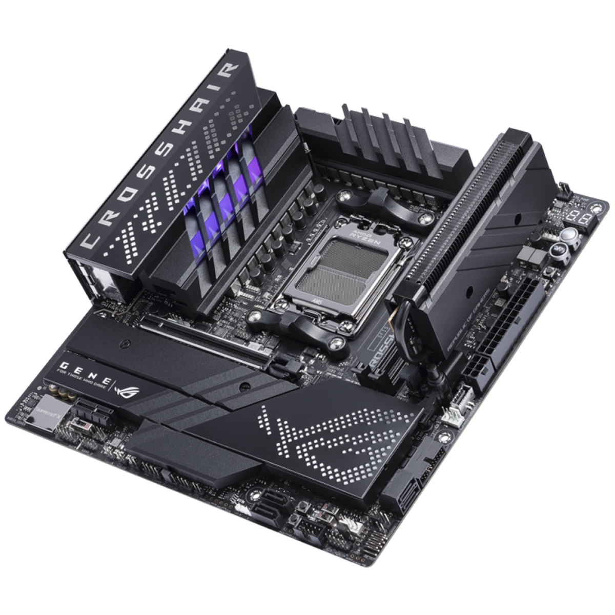 Placa Mãe Asus ROG Crosshair X670E Gene, Chipset X670, AMD AM5, mATX ...