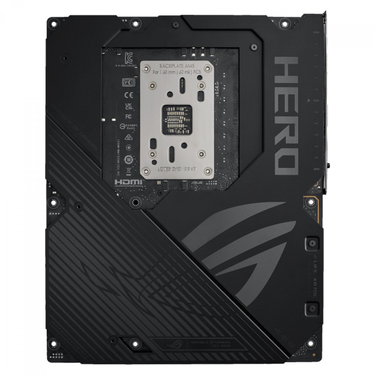 Placa Mãe Asus ROG Crosshair X870E Hero, Chipset X870E, AMD AM5, WiFi 7, ATX, DDR5