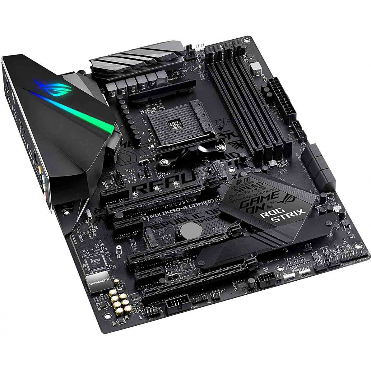Placa Mãe Asus ROG STRIX B450-E GAMING Wifi, Chipset B450, AMD AM4, ATX, DDR4