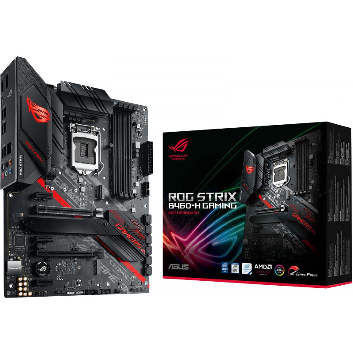 Placa Mãe Asus Rog Strix B460-H Gaming, Chipset B460, Intel LGA 1200, ATX, DDR4