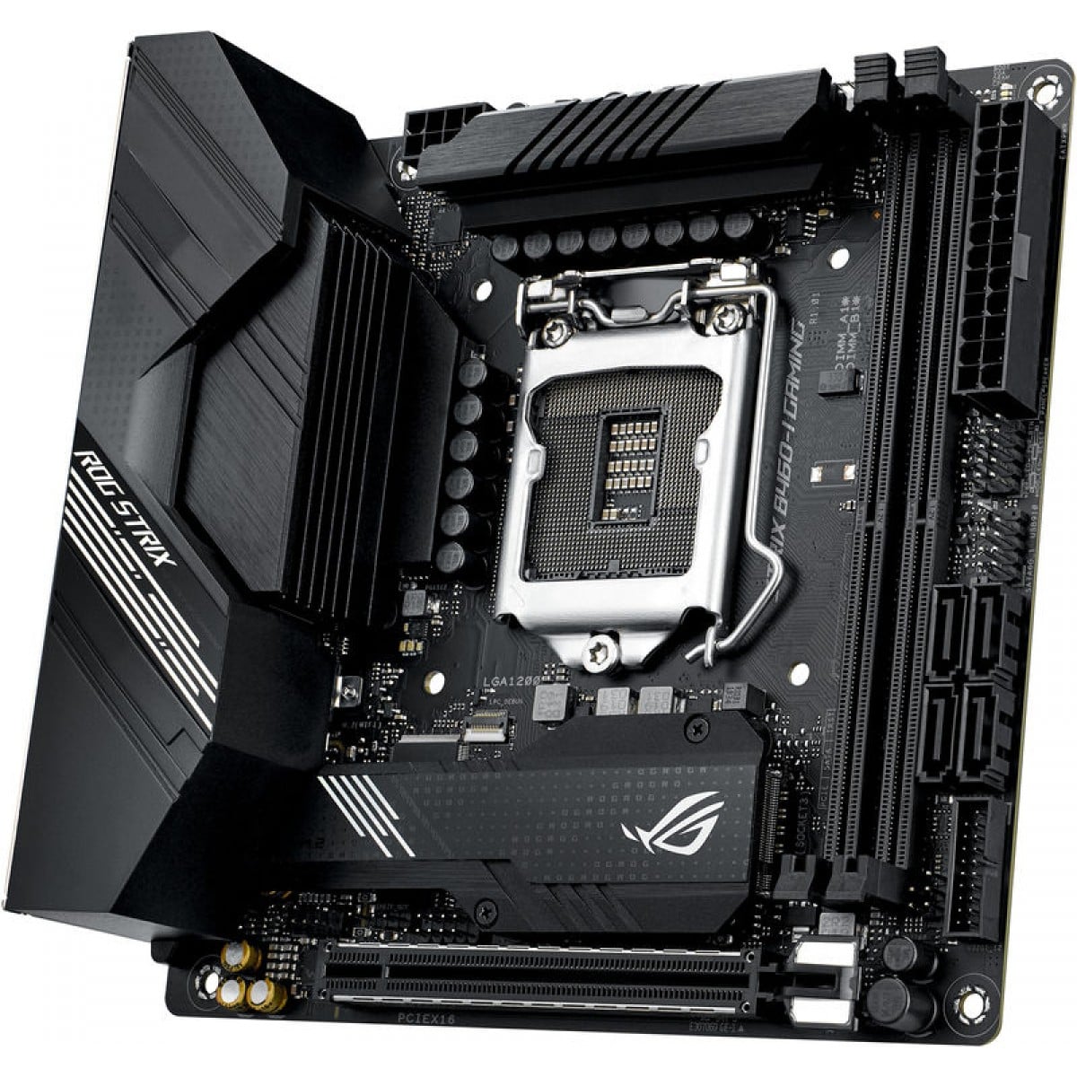 Placa Mãe Asus Rog Strix B460-I Gaming Wi-fi, Chipset B460, Intel LGA 1200, Mini-ITX, DDR4