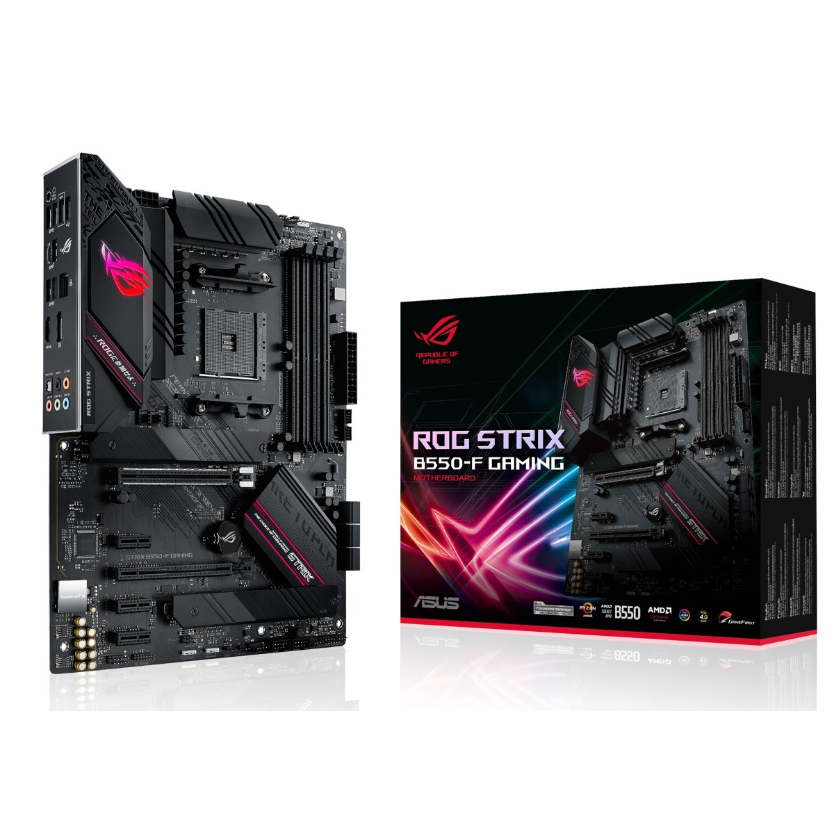 Placa Mãe Asus Rog Strix B550-F Gaming, Chipset B550, AMD AM4, ATX, DDR4, 90MB14S0-M0EAY0