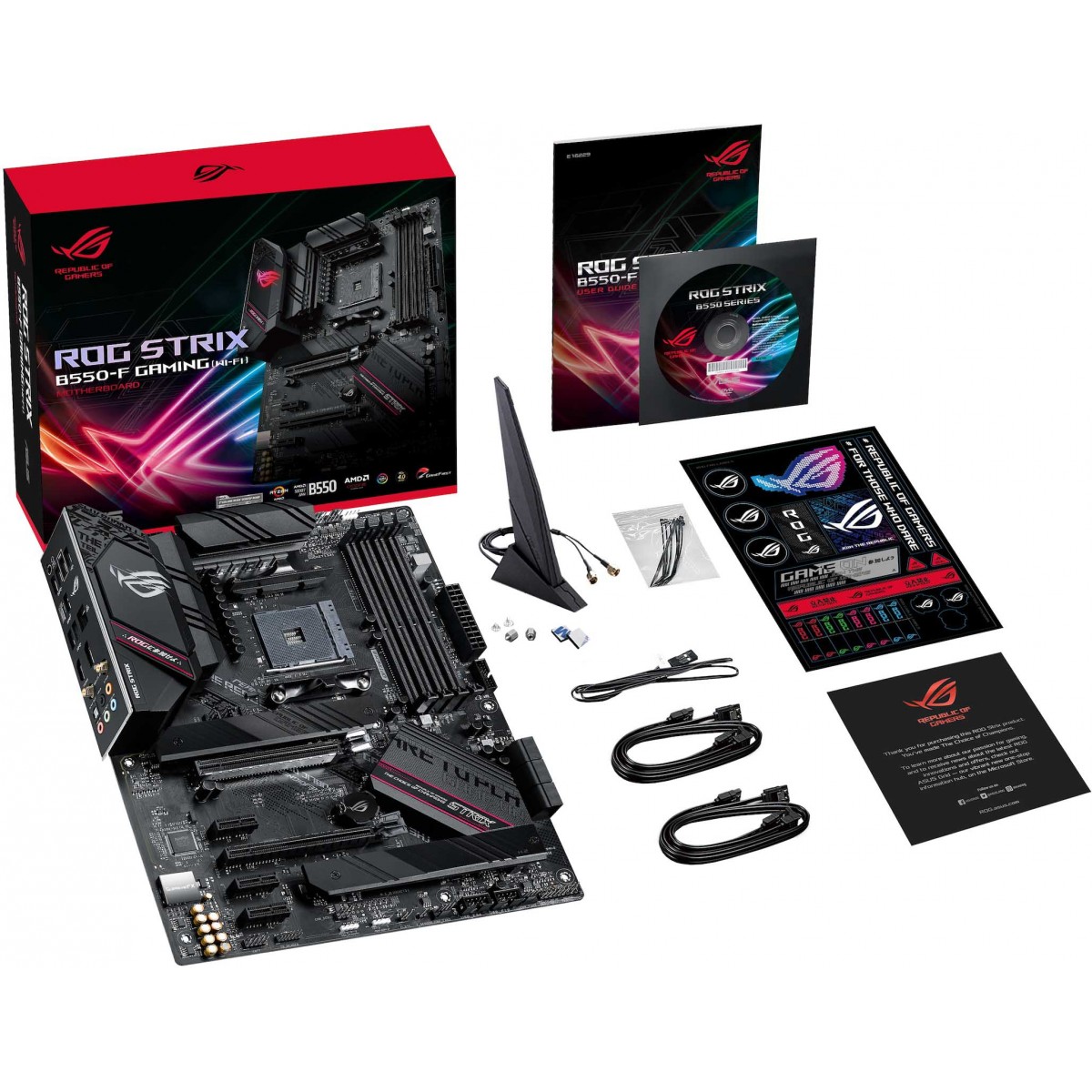Placa Mãe Asus Rog Strix B550-F Gaming WI-FI, Chipset B550, AMD AM4, ATX, DDR4, 90MB14F0-M0EAY0