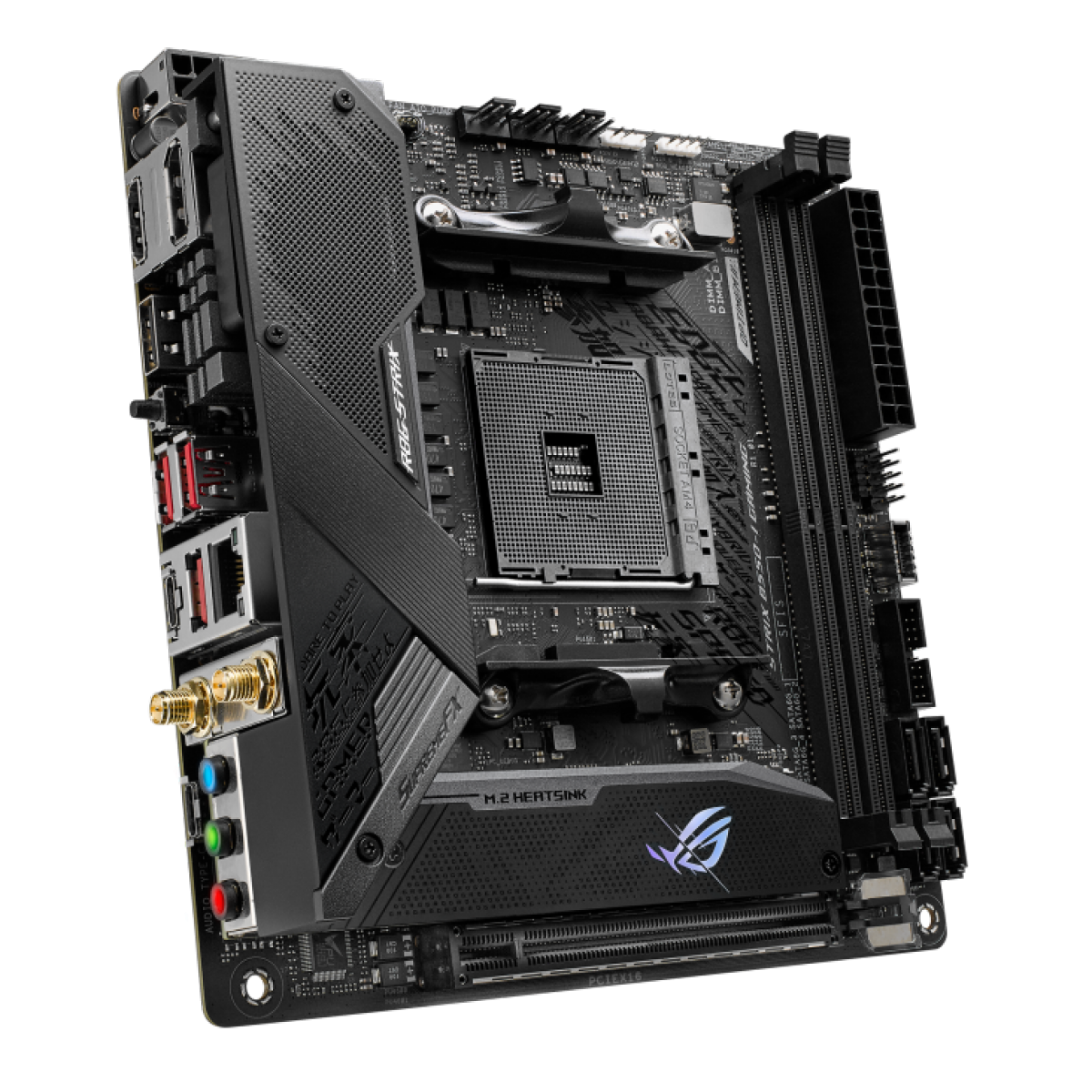 Placa Mãe ASUS ROG Strix B550-I Gaming, Chipset B550, AMD AM4, WI-Fi, Mini-ITX, DDR4, 90MB14L0-M0EAY0 - IMP