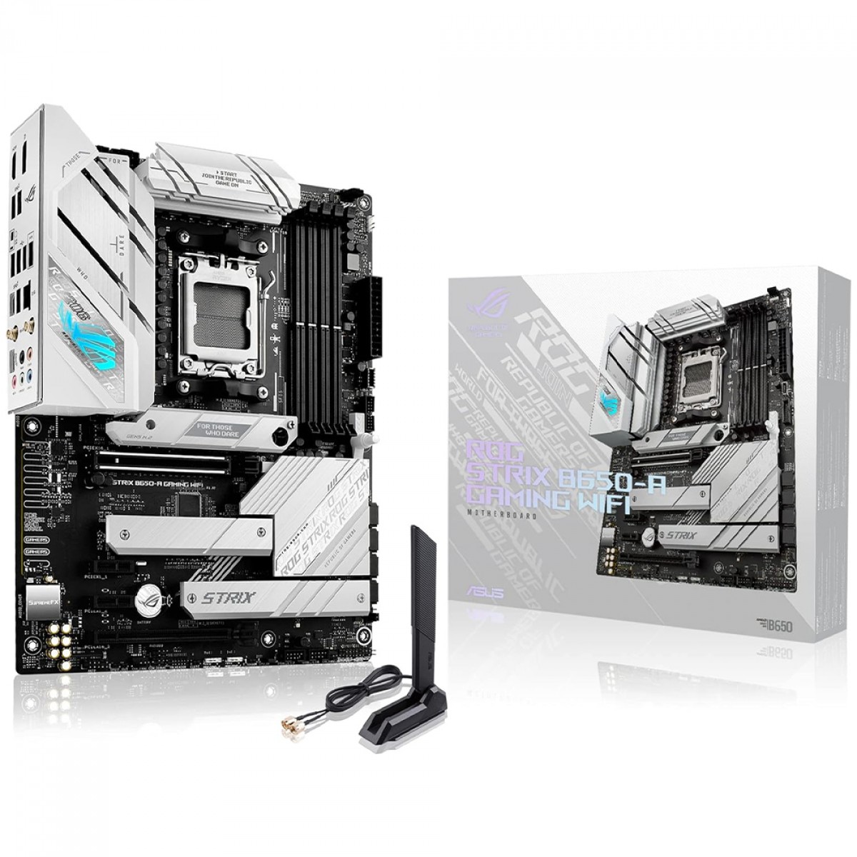 Placa Mãe Asus ROG STRIX B650-A Gaming WIFI, Chipset B650, ATX, AMD AM5, DDR5, 90MB1BP0-M0EAY0