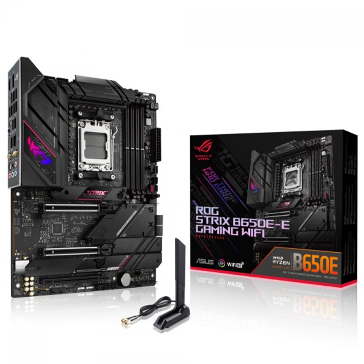 Placa Mãe Asus ROG Strix B650E-E Gaming WIFI, Chipset B650, AMD AM5, ATX, DDR5, 90MB1BB0-M0EAY0