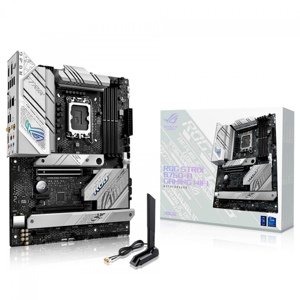 Placa Mãe Asus ROG STRIX B760-A Gaming WIFI, Chipset B760, Intel LGA 1700, ATX, DDR5, 90MB1EP0-M1EAY0