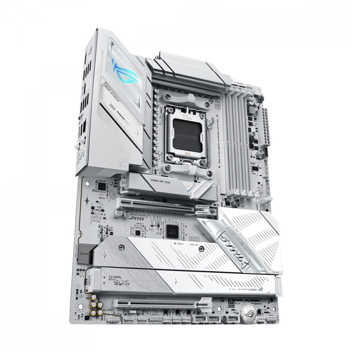 Placa Mãe Asus ROG Strix B850-A Gaming WIFI7 NEO, Chipset B850, AMD AM5, ATX, DDR5, Branca