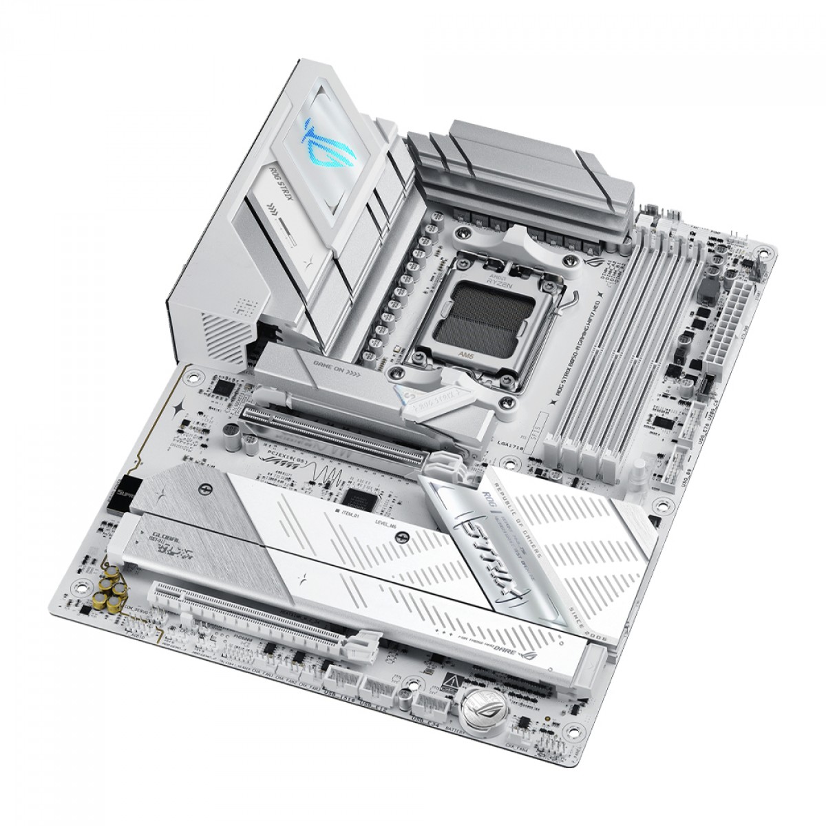 Placa Mãe Asus ROG Strix B850-A Gaming WIFI7 NEO, Chipset B850, AMD AM5, ATX, DDR5, Branca