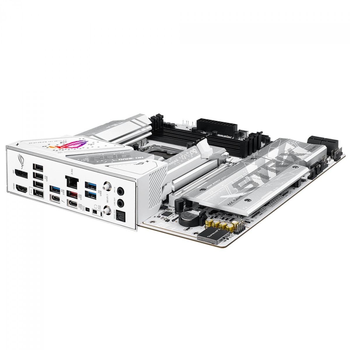 Placa Mãe Asus ROG Strix B860-G Gaming WiFi, Chipset B860, Intel LGA 1851, mATX, DDR5, White