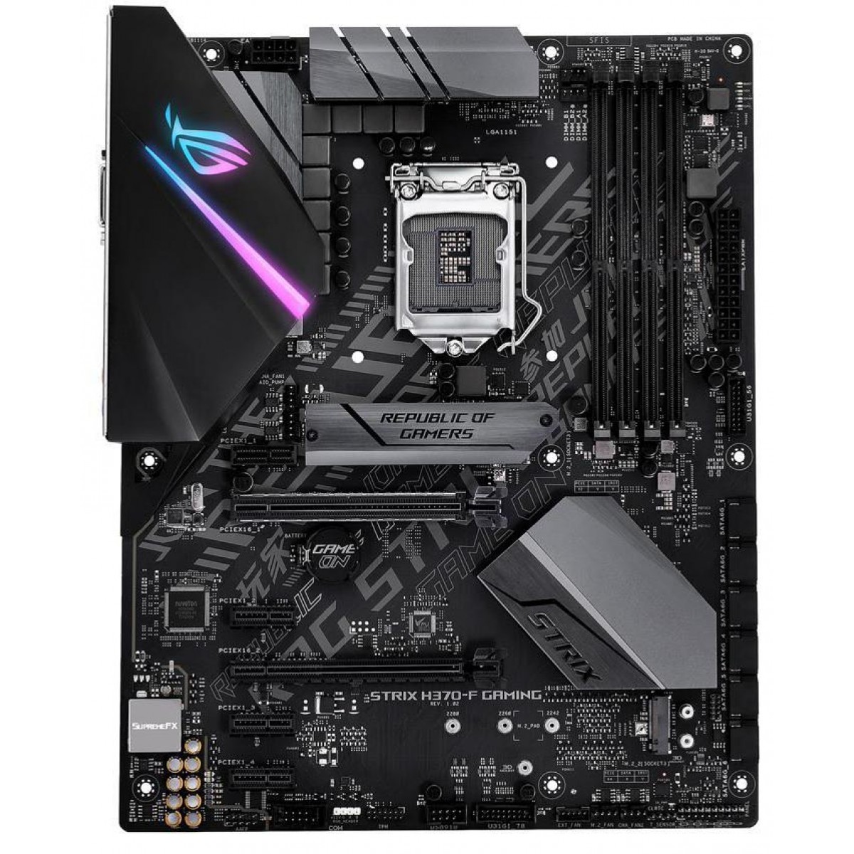 Placa Mãe Asus ROG STRIX H370-F Gaming, Chipset H370, Intel LGA 1151, ATX, DDR4