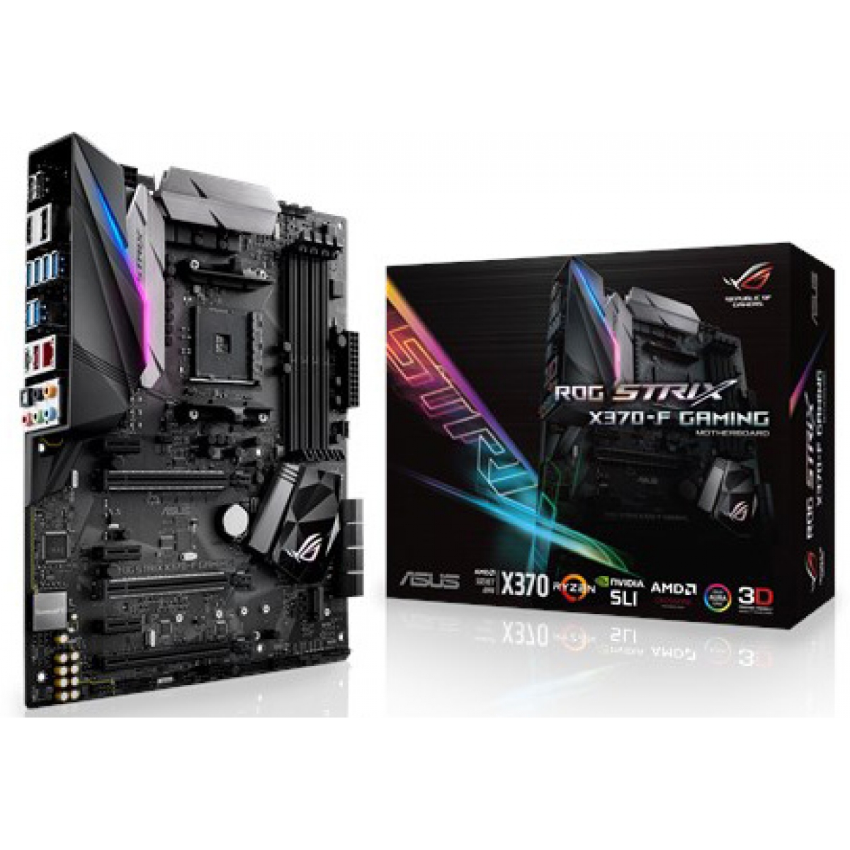 Placa Mãe Asus ROG STRIX X370-F GAMING, Chipset X370, AMD AM4, ATX, DDR4