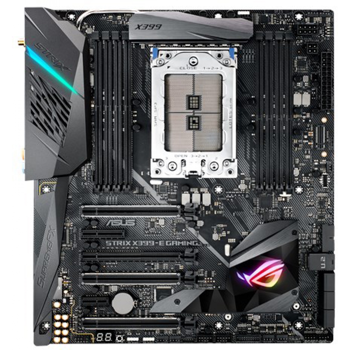Placa Mãe Asus Rog Strix X399-E Gaming, Chipset X399, AMD TR4, E-ATX, DDR4