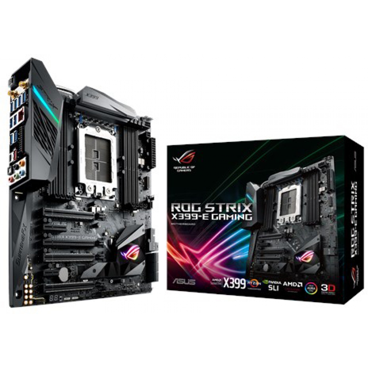 Placa Mãe Asus Rog Strix X399-E Gaming, Chipset X399, AMD TR4, E-ATX, DDR4
