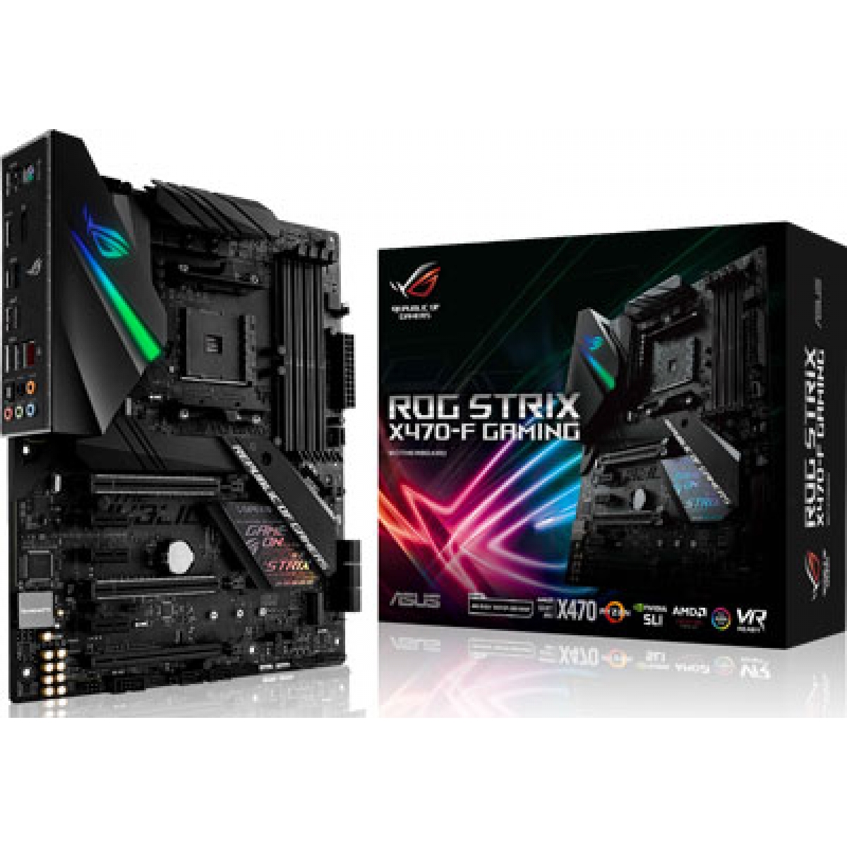 Placa Mãe Asus ROG STRIX X470-F GAMING, Chipset X470, AMD AM4, ATX, DDR4