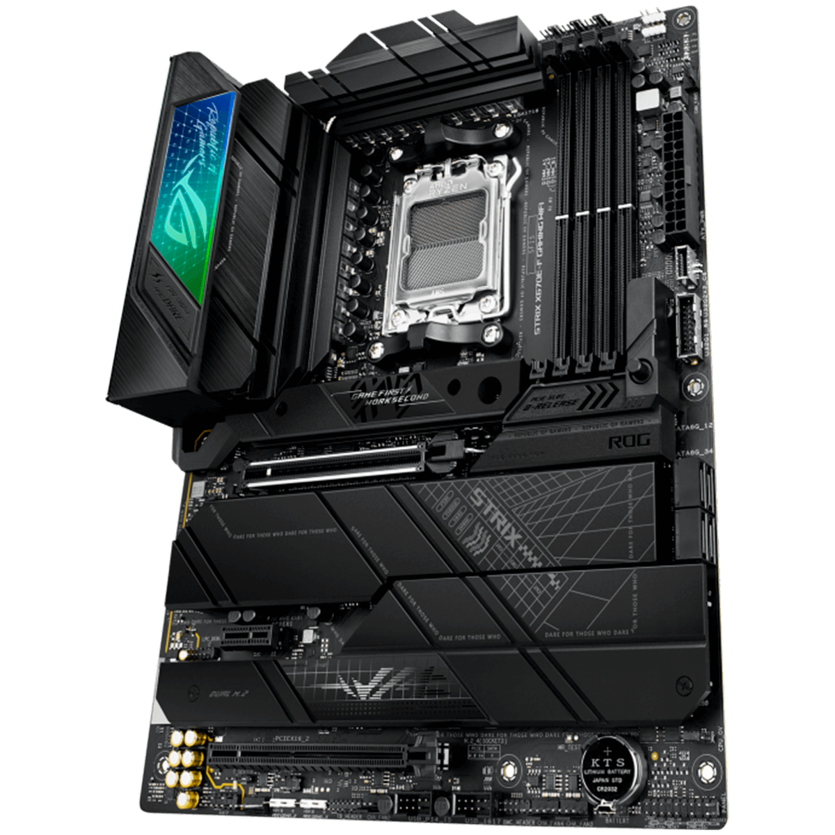 Placa Mãe Asus ROG STRIX X670E-F Gaming WIFI, AMD AM5, ATX, DDR5, 90MB1BA0-M0EAY0