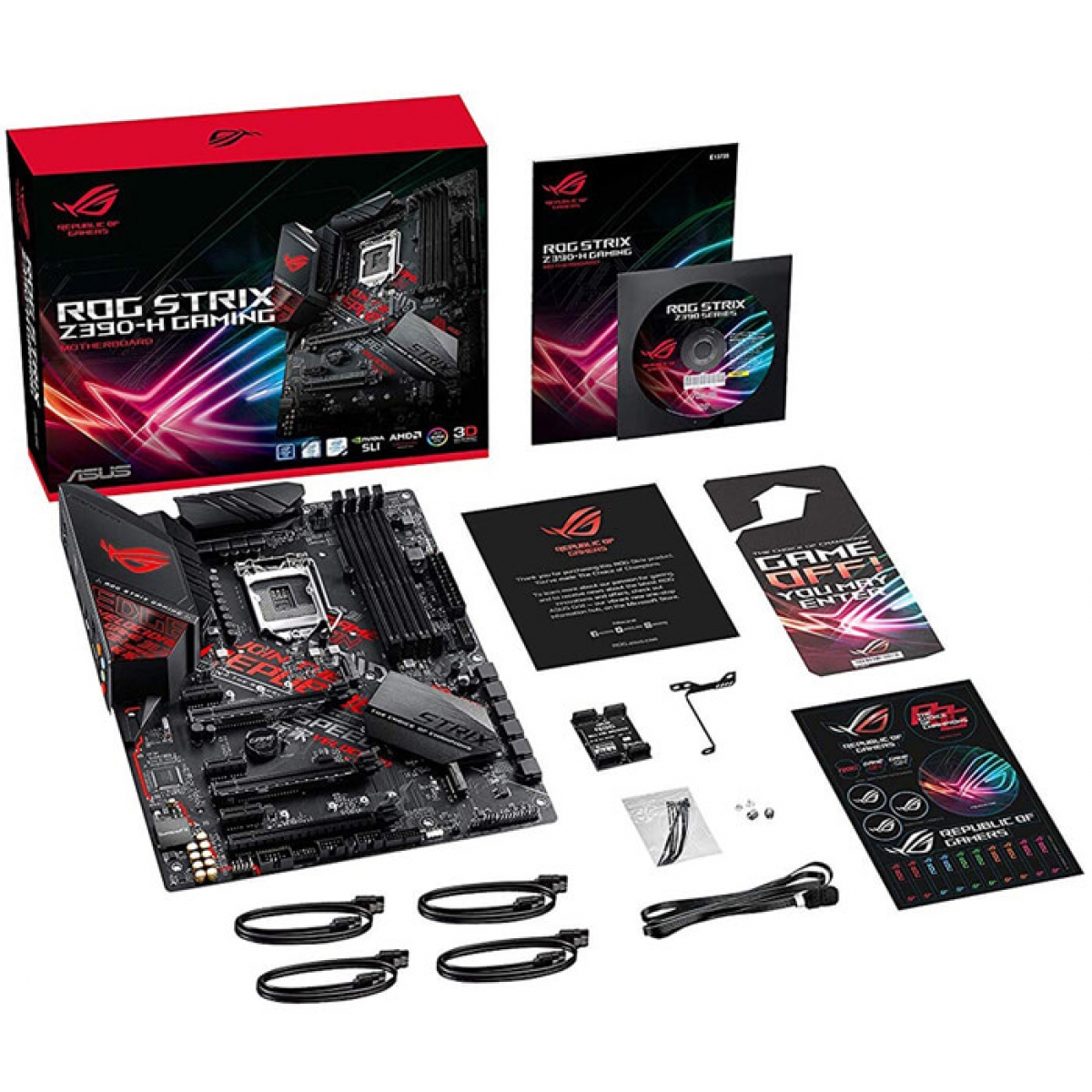 Placa Mãe Asus Rog Strix Z390-H Gaming, Chipset Z390, Intel LGA 1151, ATX, DDR4