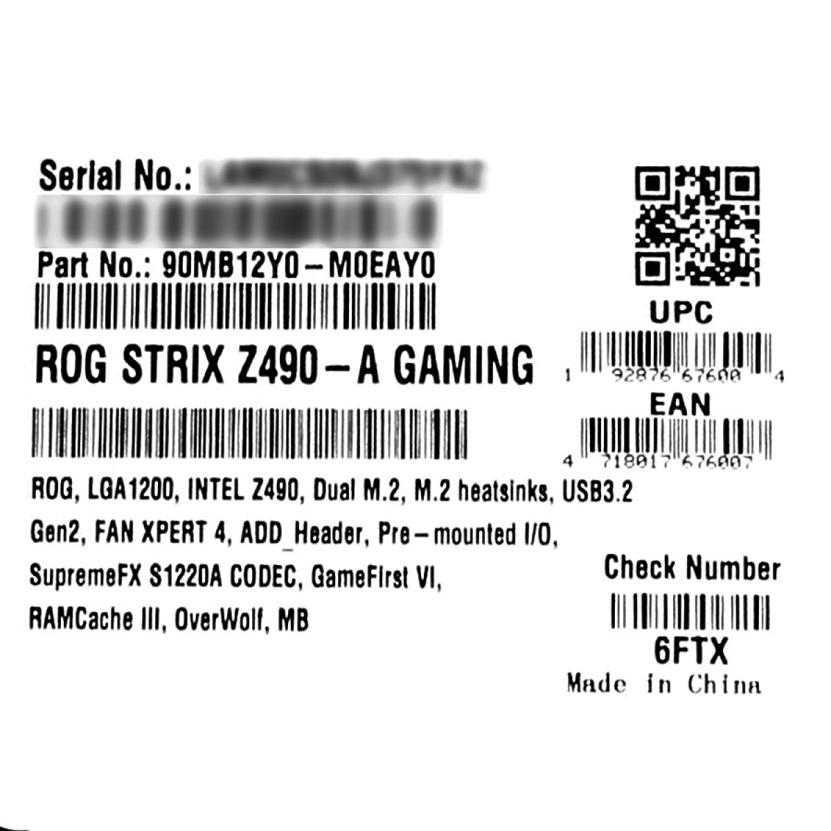 Placa Mãe Asus Rog Strix Z490-A Gaming, Chipset Z490, Intel LGA 1200, ATX, DDR4, 90MB12Y0-M0EAY0