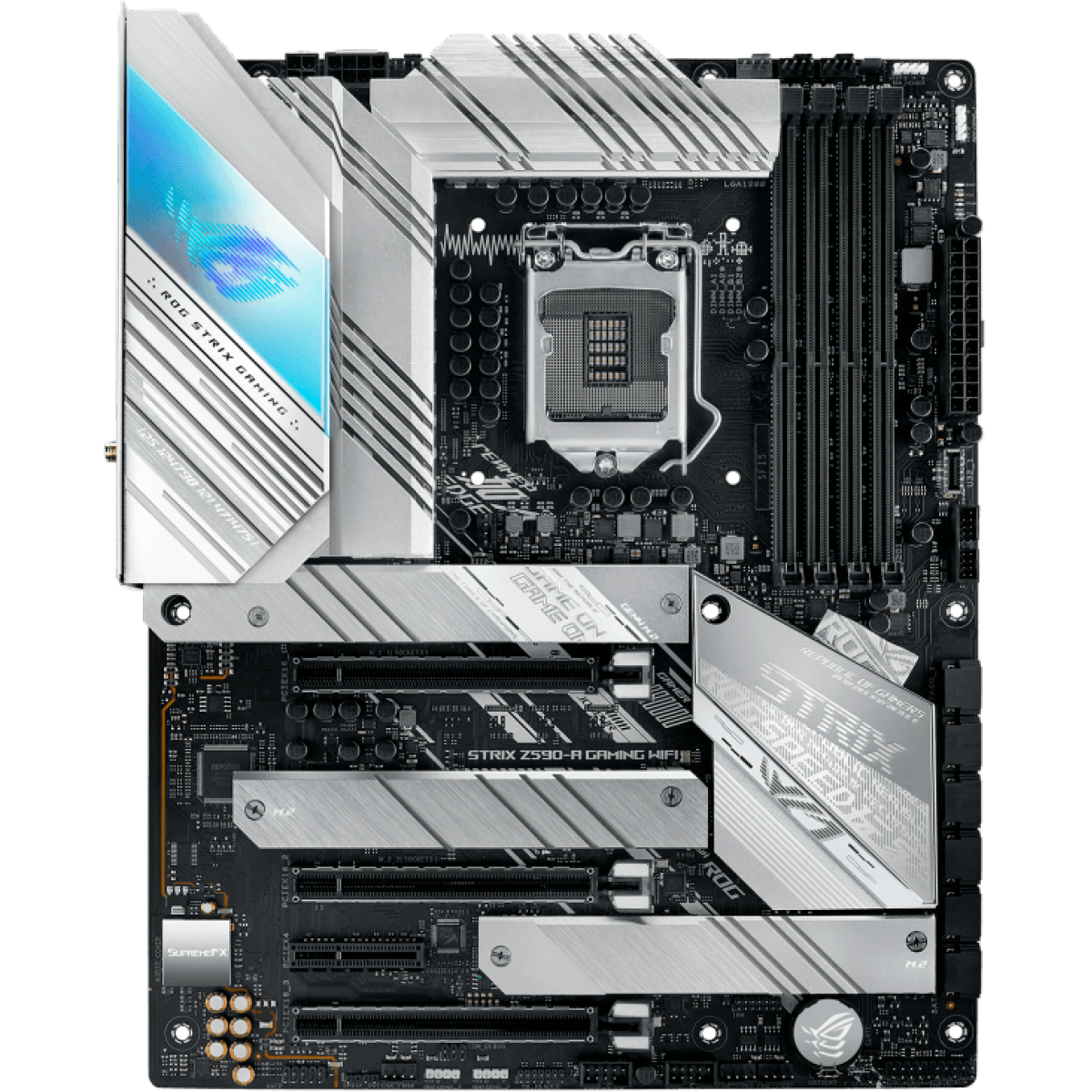 Placa Mãe Asus ROG STRIX Z590-A GAMING WIFI, Chipset Z590, Intel LGA 1200, ATX, DDR4, 90MB1660-M0EAY0