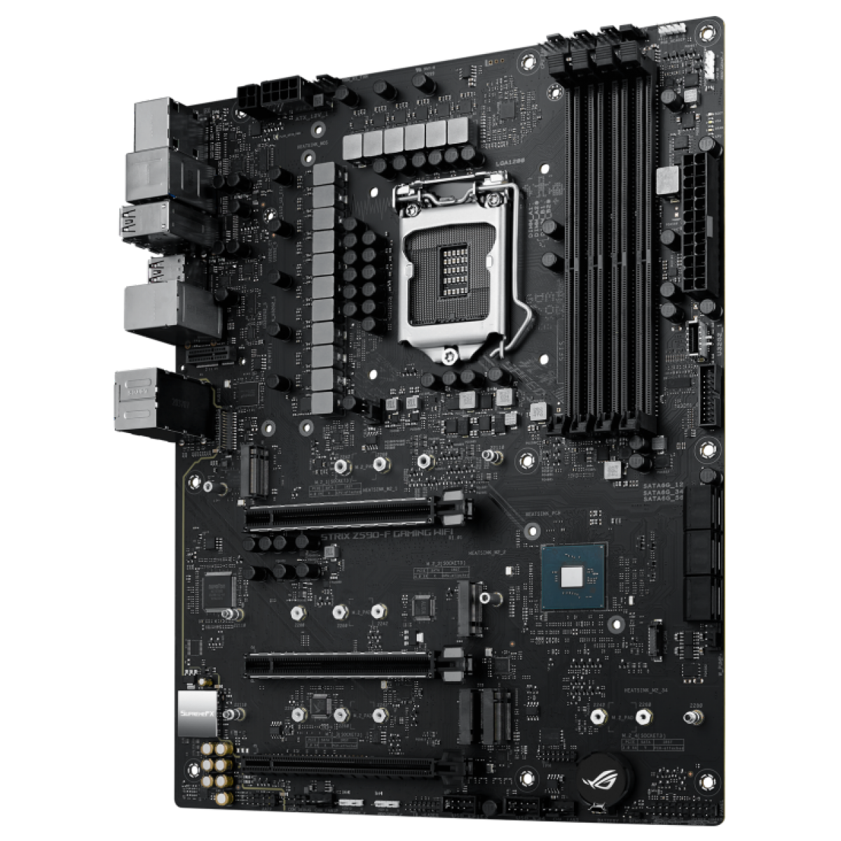 Placa Mãe Asus ROG STRIX Z590-F Gaming WIFI, Chipset Z590, Intel LGA 1200, ATX, DDR4, 90MB1630-M0EAY0