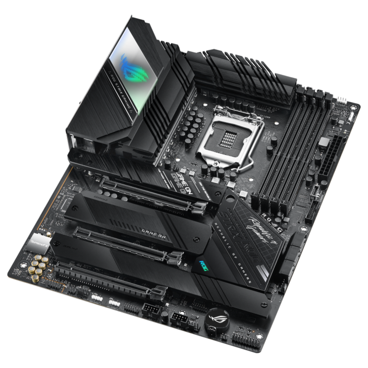 Placa Mãe Asus ROG STRIX Z590-F Gaming WIFI, Chipset Z590, Intel LGA 1200, ATX, DDR4, 90MB1630-M0EAY0