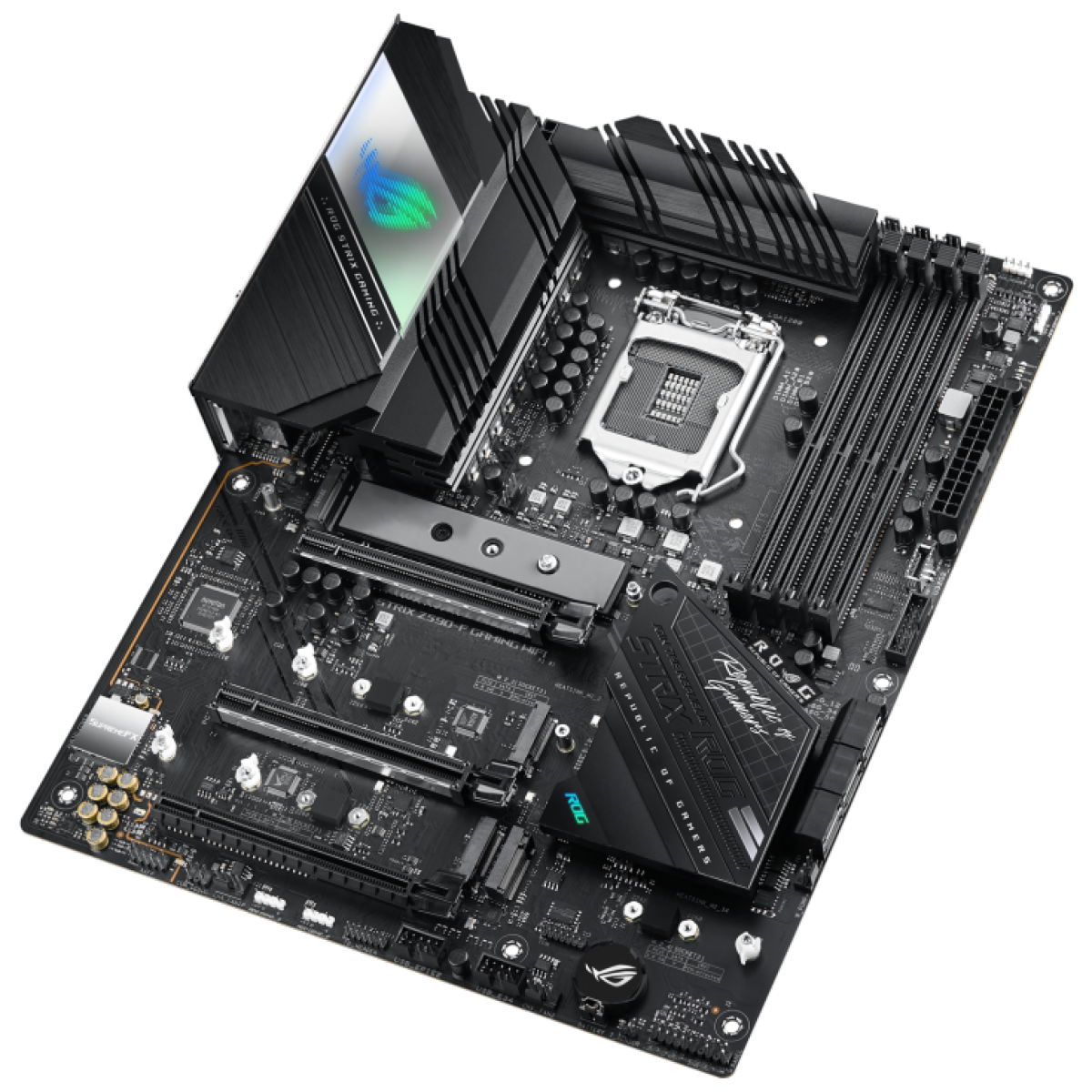 Placa Mãe Asus ROG STRIX Z590-F Gaming WIFI, Chipset Z590, Intel LGA 1200, ATX, DDR4, 90MB1630-M0EAY0