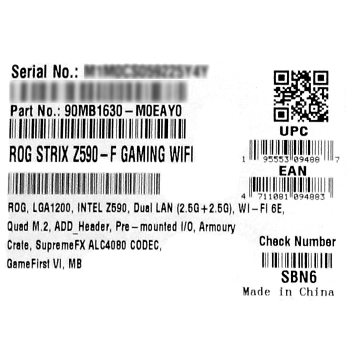 Placa Mãe Asus ROG STRIX Z590-F Gaming WIFI, Chipset Z590, Intel LGA 1200, ATX, DDR4, 90MB1630-M0EAY0