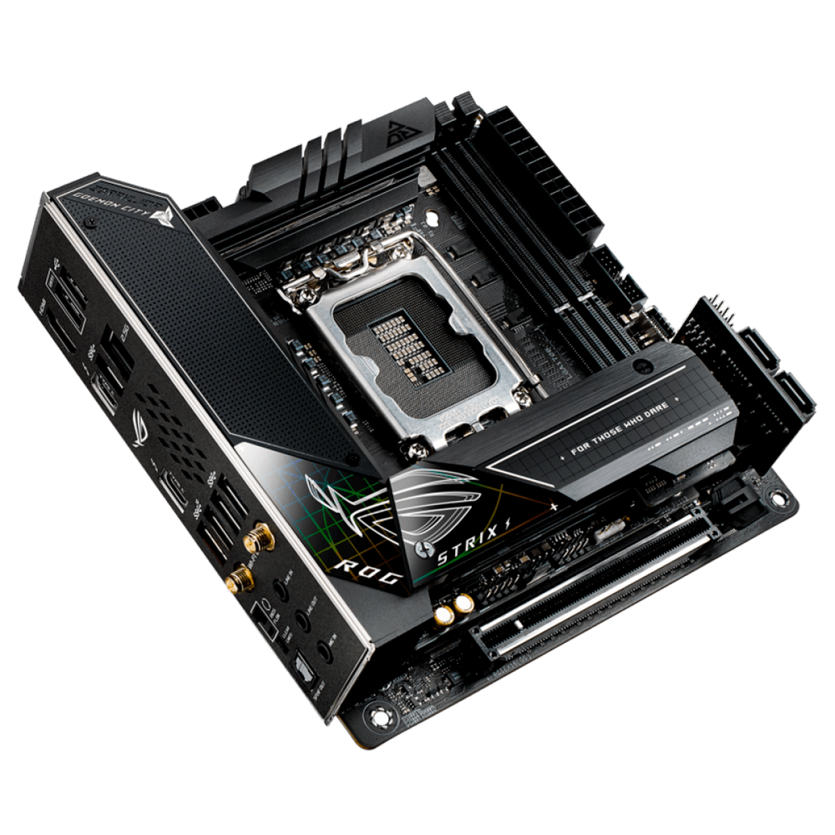 Placa Mãe ASUS ROG STRIX Z690-I GAMING WIFI, Chipset Z690, Intel LGA 1700, Mini ITX, DDR5, 90MB1910-M0EAY0