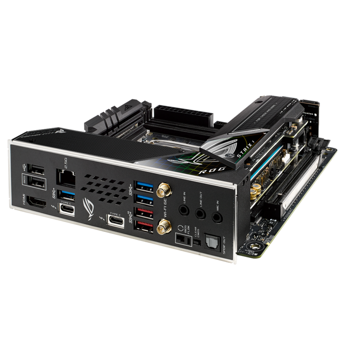 Placa Mãe ASUS ROG STRIX Z690-I GAMING WIFI, Chipset Z690, Intel LGA 1700, Mini ITX, DDR5, 90MB1910-M0EAY0