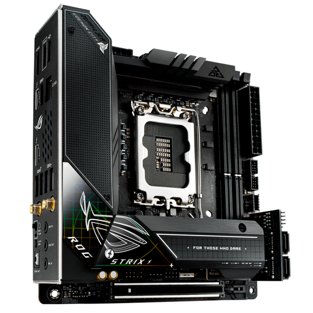 Placa Mãe ASUS ROG STRIX Z690-I GAMING WIFI, Chipset Z690, Intel LGA 1700, Mini ITX, DDR5, 90MB1910-M0EAY0