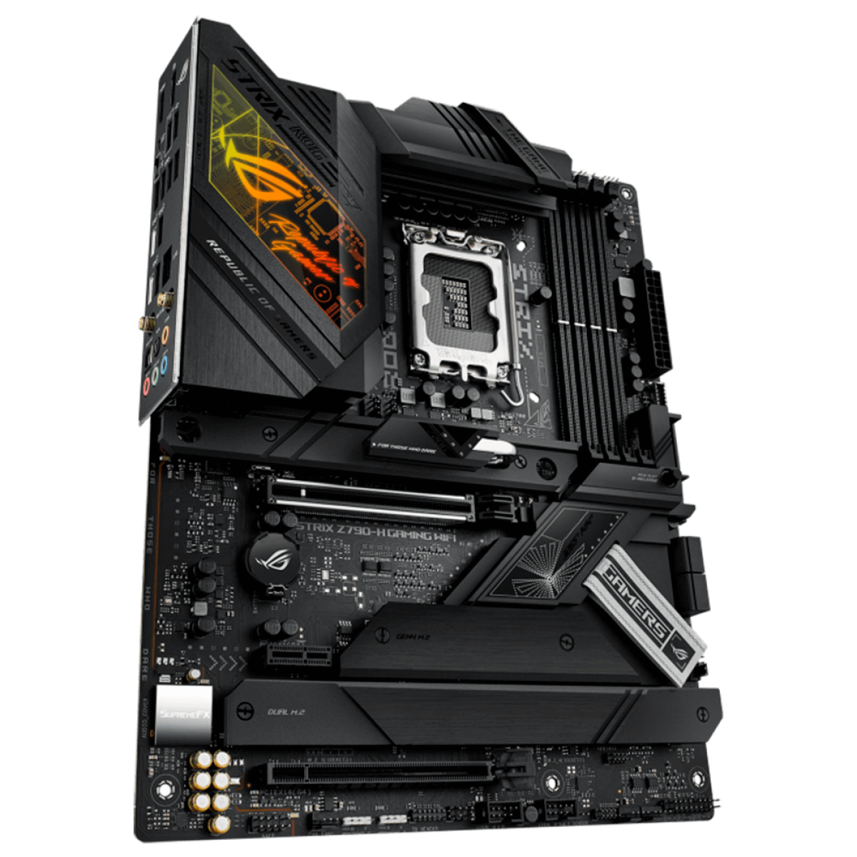 Placa Mãe Asus Rog Strix Z790-H Gaming WIFI, Intel LGA 1700, ATX, DDR5, 90MB1E10-M1EAY0 Placa Mãe Asus Rog Strix Z790-H Gaming WIFI, Intel LGA 1700, ATX, DDR5, 90MB1E10-M1EAY0
