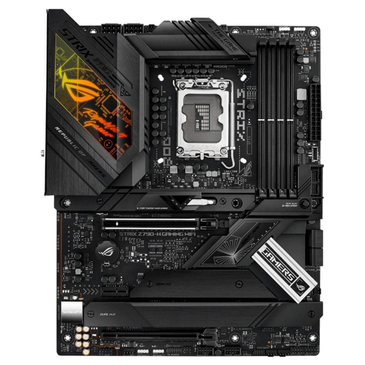 Placa Mãe Asus Rog Strix Z790-H Gaming WIFI, Intel LGA 1700, ATX, DDR5, 90MB1E10-M1EAY0