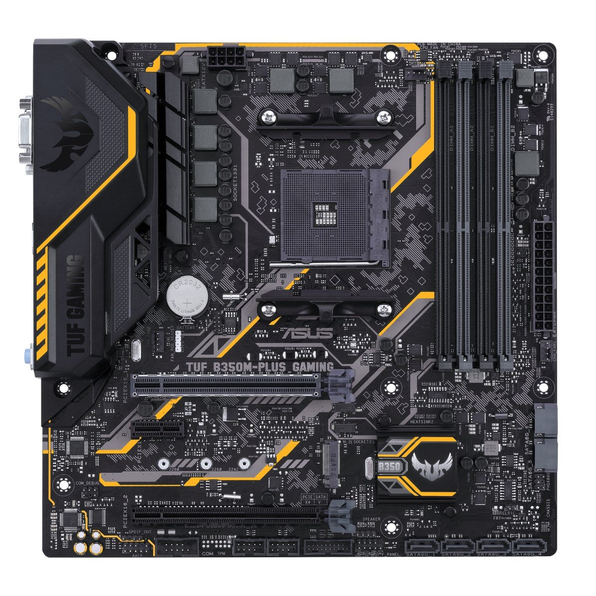 Placa Mãe Asus TUF B350M-PLUS GAMING, Chipset B350, AMD AM4, mATX, DDR4