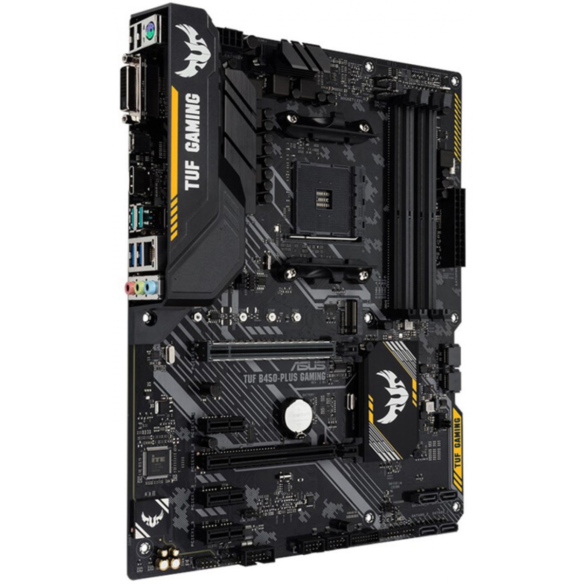 Placa Mãe Asus TUF B450-Plus Gaming, Chipset B450, AMD AM4, ATX, DDR4