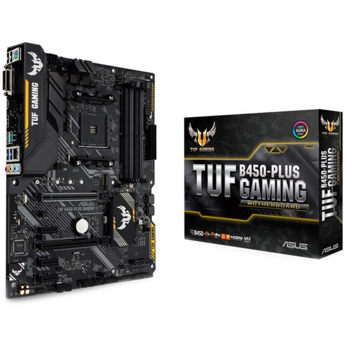 Placa Mãe Asus TUF B450-Plus Gaming, Chipset B450, AMD AM4, ATX, DDR4