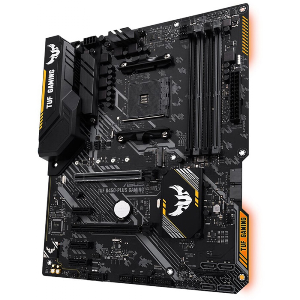 Placa Mãe Asus TUF B450-Plus Gaming, Chipset B450, AMD AM4, ATX, DDR4