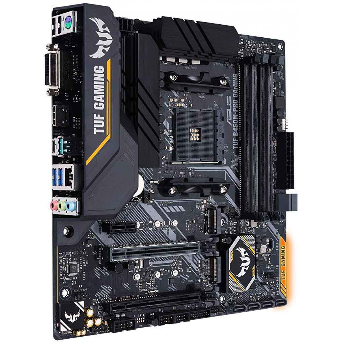 Placa Mãe Asus Tuf B450m Pro Gaming Chipset B450 Amd Am4 Matx Ddr4