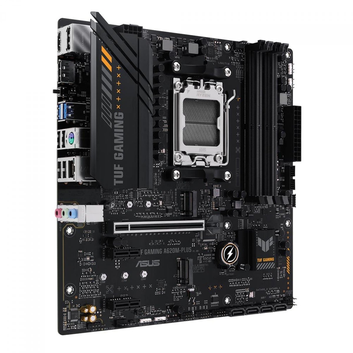 Placa Mãe Asus TUF Gaming A620M-PLUS, Chipset A620, AMD AM5, m-ATX, DDR5, 90MB1EZ0-M0EAY0