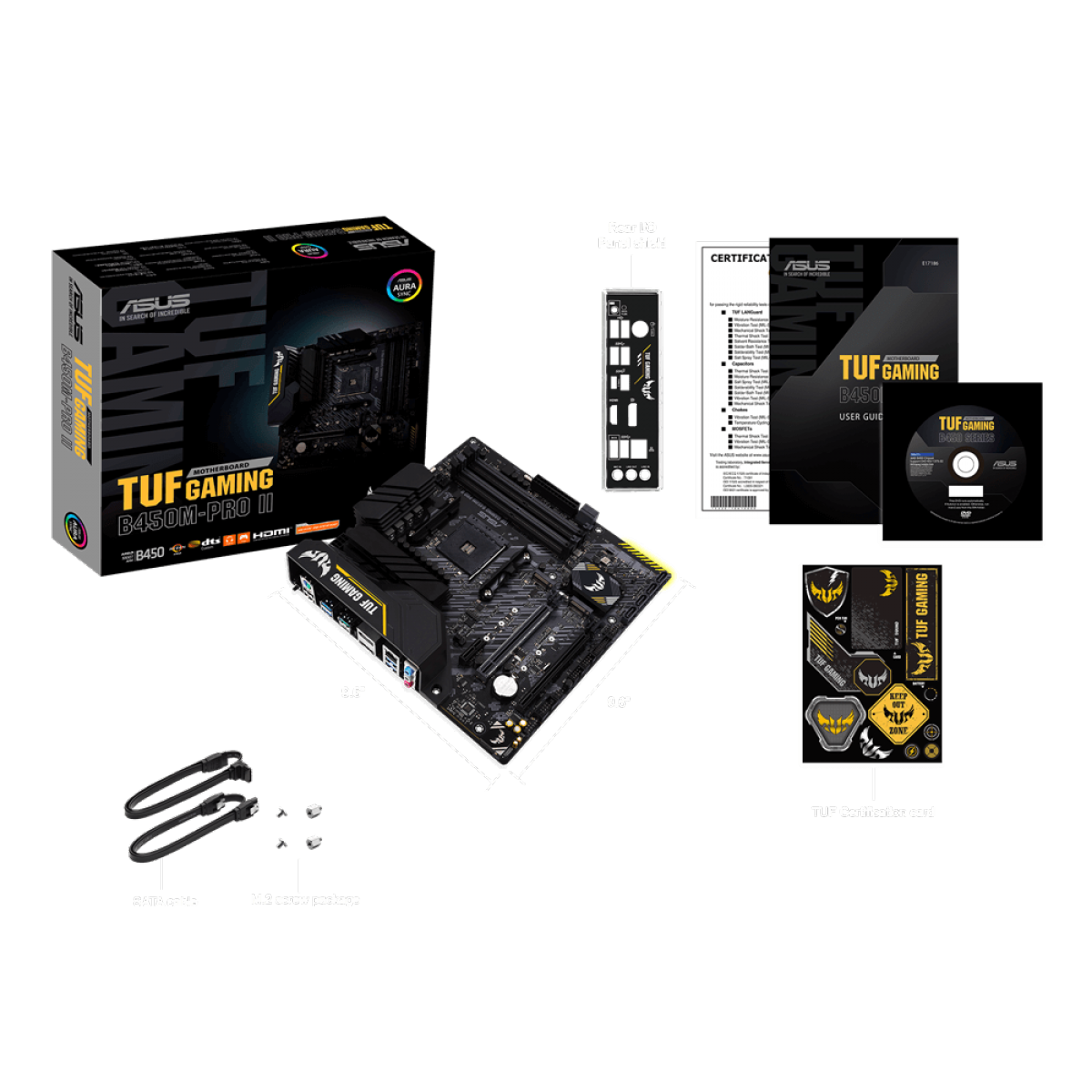 Placa Mãe ASUS TUF GAMING B450M-PRO II, Chipset B450, AMD AM4, mATX, DDR4, 90MB1610-M0EAY0