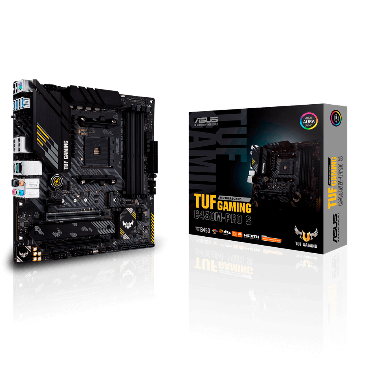 Placa Mãe Asus TUF Gaming B450M-PRO S, Chipset B450, AMD AM4, mATX, DDR4, 90MB1560-M0EAY0 - Open Box
