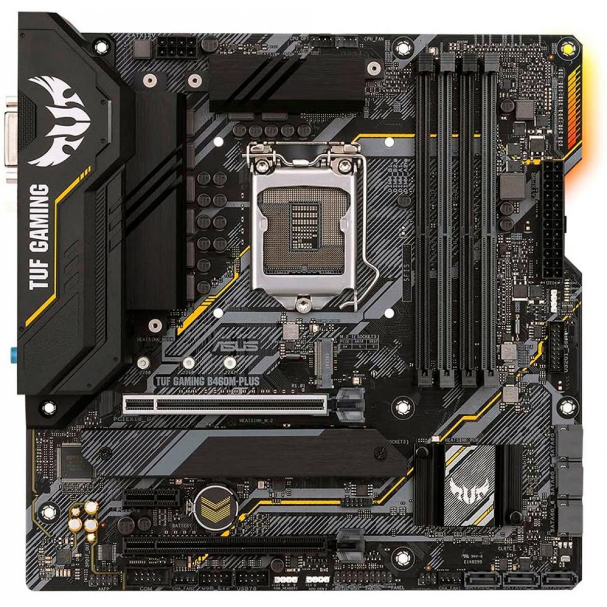 Placa Mãe Asus Tuf Gaming B460m Plus Chipset B460 Intel Lga 1200 Matx Ddr4 Open Box 2253