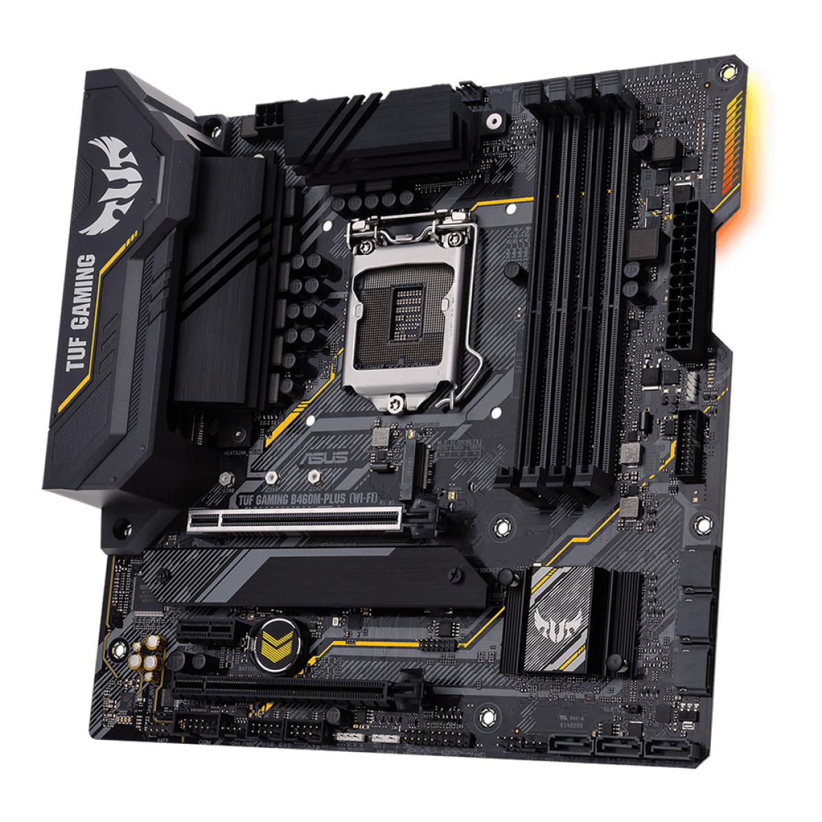 Placa Mãe Asus TUF GAMING B460M-PLUS WI-FI, Chipset B460, Intel LGA 1200, mATX, DDR4, 90MB1440-M0EAY0