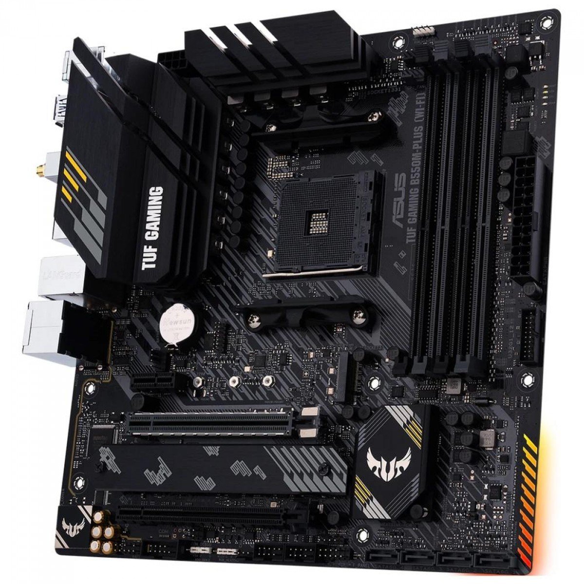 Placa Mãe Asus TUF Gaming B550M-Plus Wi-fi, Chipset B550, AMD AM4, mATX, DDR4, 90MB1490-M0EAY0