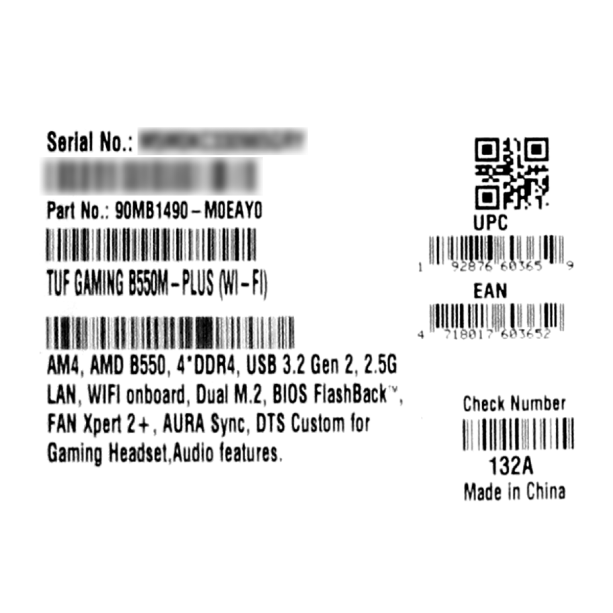 Placa Mãe Asus TUF Gaming B550M-Plus Wi-fi, Chipset B550, AMD AM4, mATX, DDR4, 90MB1490-M0EAY0