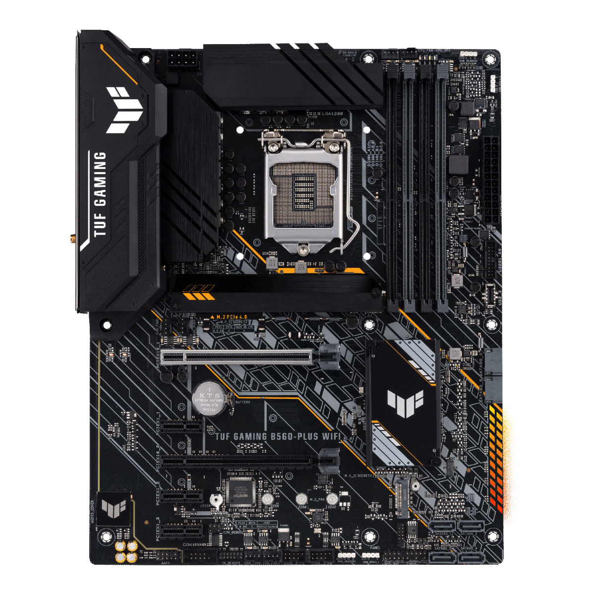 Placa Mãe ASUS TUF GAMING B560-PLUS WIFI, Chipset B560, Intel LGA 1200, ATX, DDR4, 90MB1740-M0EAY0