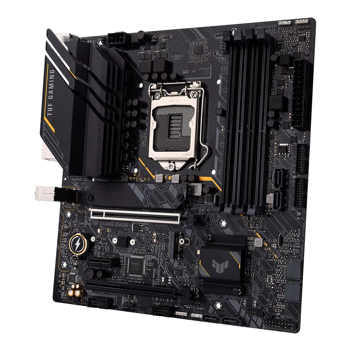 Placa Mãe Asus TUF Gaming B560M-E, Chipset B560, Intel LGA 1200, mATX, DDR4, 90MB1850-M0EAY0