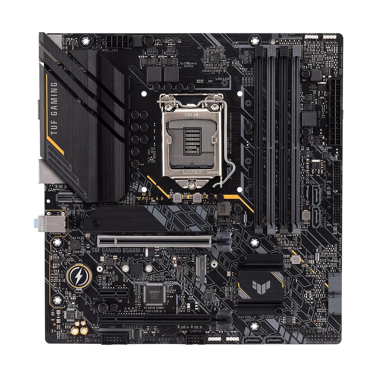 Placa Mãe Asus TUF Gaming B560M-E, Chipset B560, Intel LGA 1200, mATX, DDR4, 90MB1850-M0EAY0